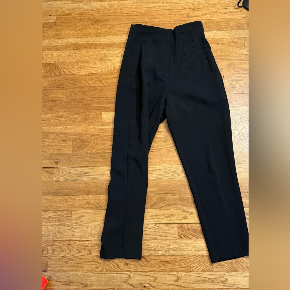 Zara High-Waist Black Trousers